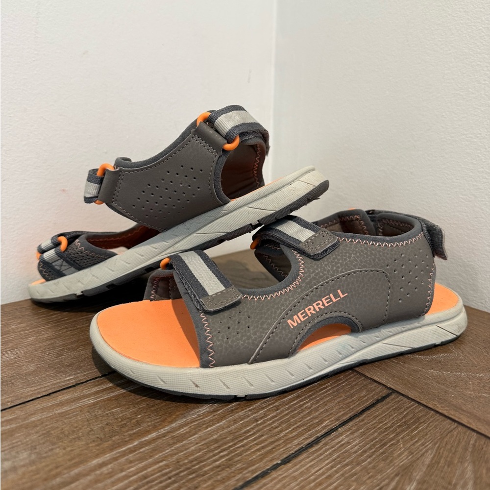 Merrell Panther 3.0 Sandal Shoes Youth Size 3 Gray Outdoor Hiking Water